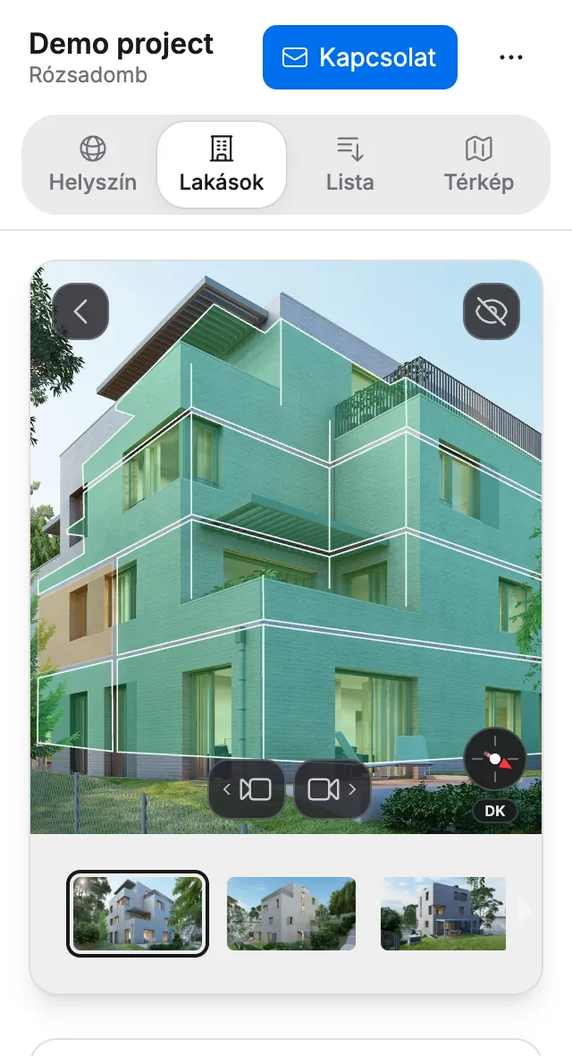 Flatter Kliens App Demo Kép